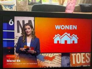 consistente kleuren en stijl tijdens presentatie over wonen